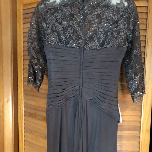 La Femme gray evening/MOB gown - Picture 6 of 12